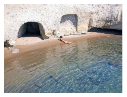 Cove at Pachaina beach, Milos